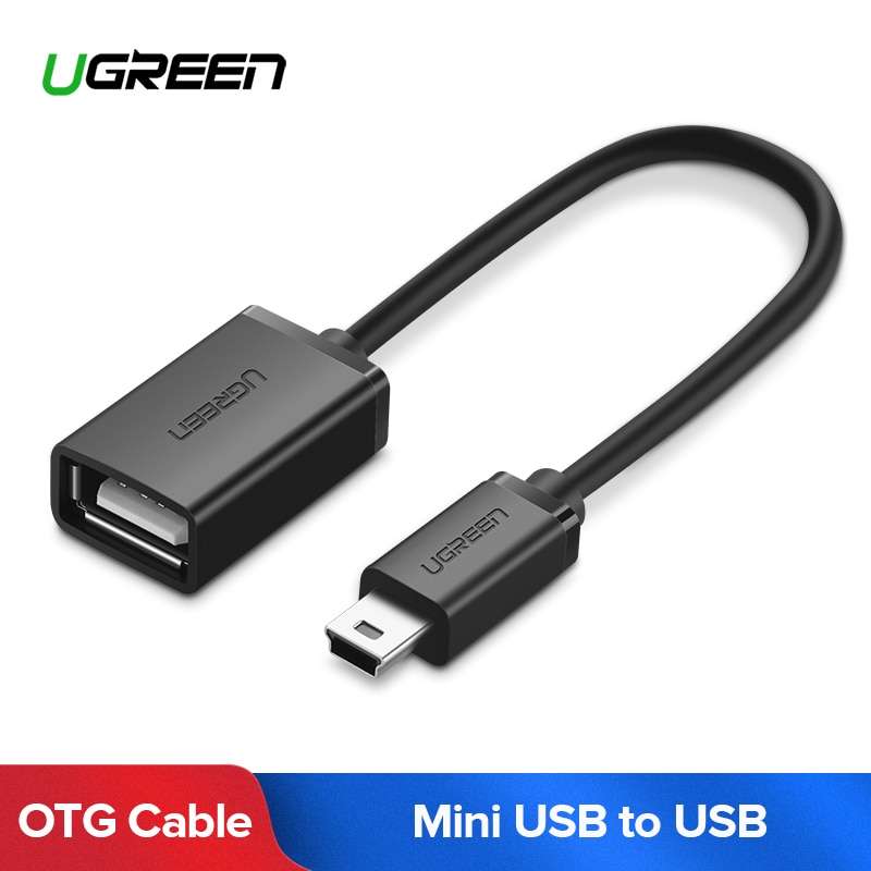 Ugreen Usb Adapter Mini Usb 2.0 Naar Usb Otg Kabel Voor MP3 MP4 Harde Schijf Digitale Camera Pc Gps Hdd otg Adapter Mini Usb Adapter