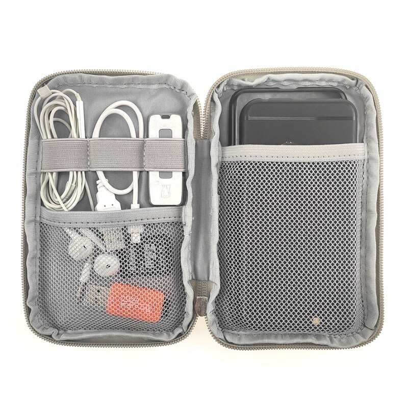 Travel Kit Small Bag Mobile Phone Case Digital Gadget Device USB Cable Data Cable Organizer Travel Inserted Bag Storage Bag