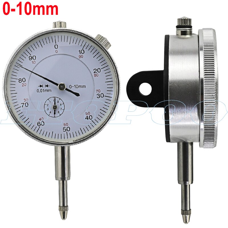 Messuhr 0-10mm 25mm 30mm Lug Zurück Test Gauge und 22 stücke Amboss Punkt Set gewinde M 2,5 4-48 gewinde Messung Werkzeug: green