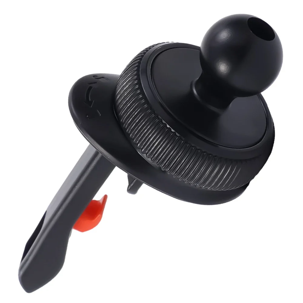 17mm Ball Head Bracket Clip For Car Air Vent Mobile Phone Holder Accessories Universal Air Vent GPS Navigation Stand Clamp: black