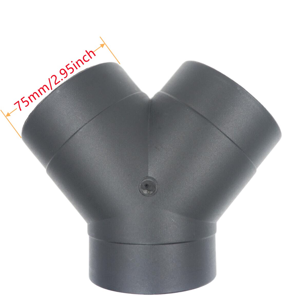 Conducto de ventilación de aire de 4 piezas Y T L, pieza plana, tubo de codo, salida de escape, conector de Joiner para calentador de estacionamiento diésel Webasto Eberspaecher: 4pcs Y 75MM