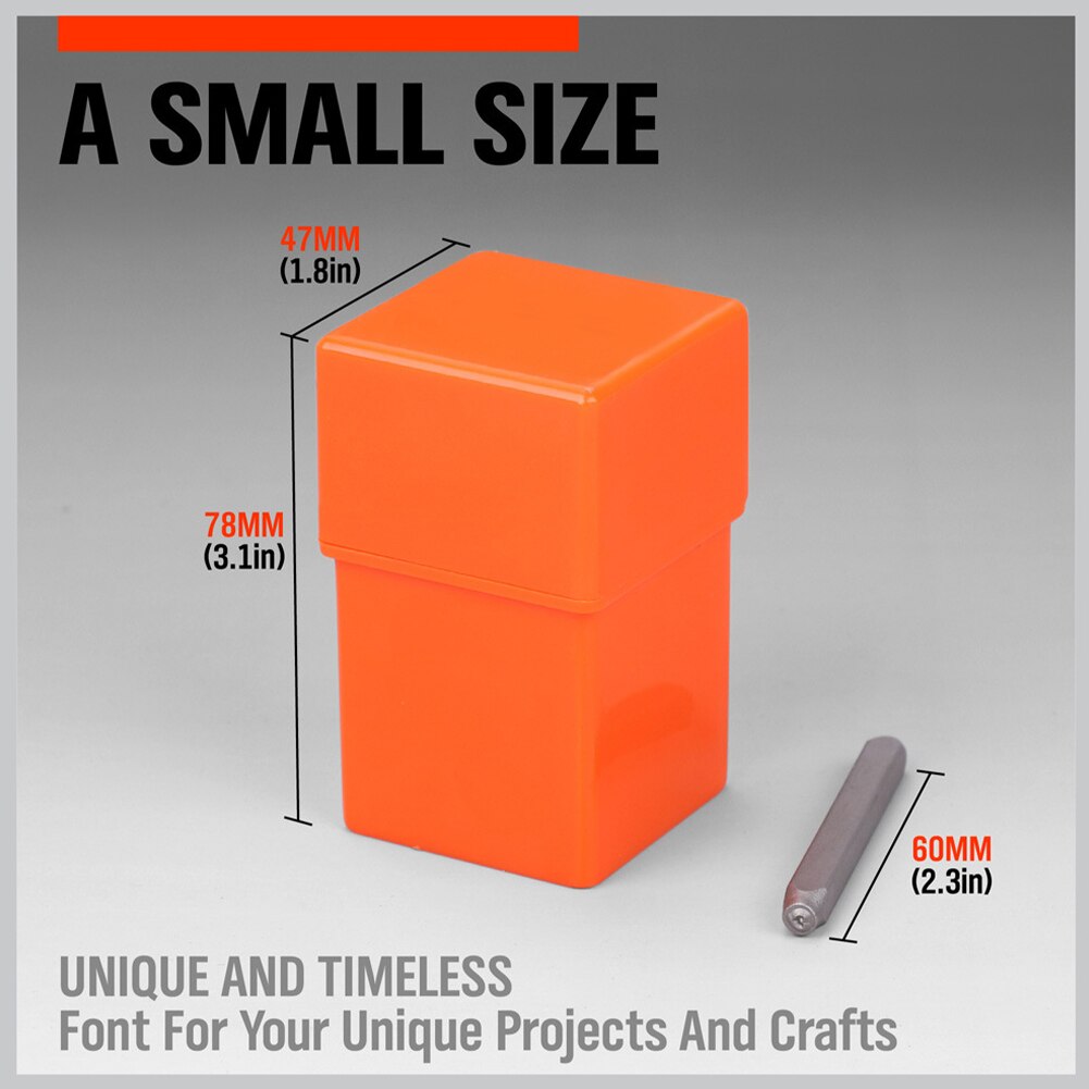 37pz impostato di punzoni per numeri e lettere impostato di punzoni cavi in metallo in acciaio temprato impostato di strumenti per bricolage artigianali