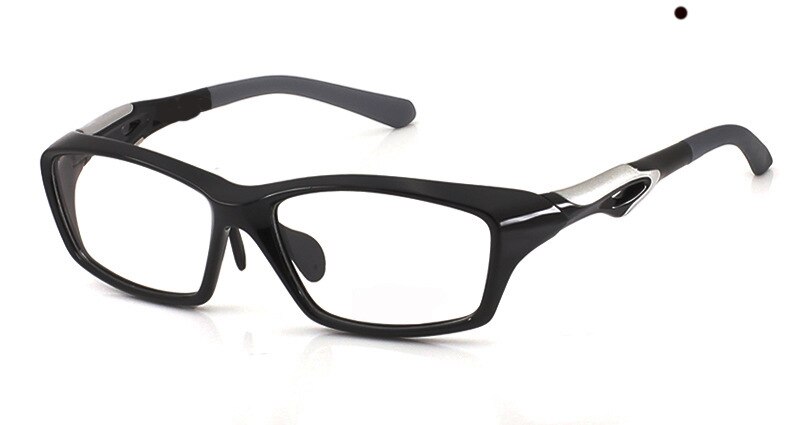 Zerosun TR90 Sport Bril Mannen Vrouwen Brillen Frames Voor Man Basketbal Voetbal Recept Bijziendheid Dioptrie Optische Graduate: Black