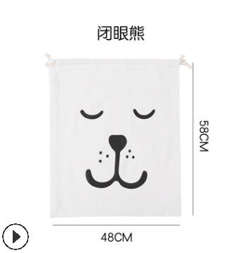 Cartoon Print Waterdichte non-woven Trekkoord Reistas Waszak Pouch Schoen Kleding Opslag Draagbare Waszakken: B