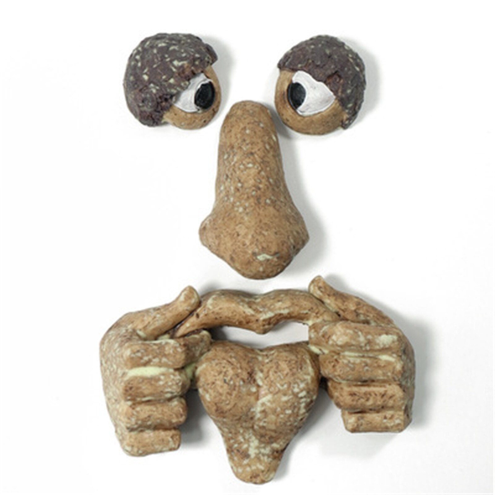 Luminous Tree Bark Face Tree Monster Facial Features Ornaments Easter Props Decorative Stakes Outdoor Decor: I