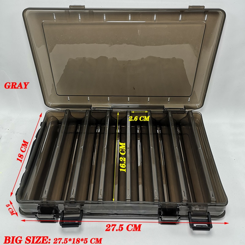 Large-capacity Fishing Tackle Box Double-decker Sub-bait Box Portable Bait Fishing Gear Storage Box