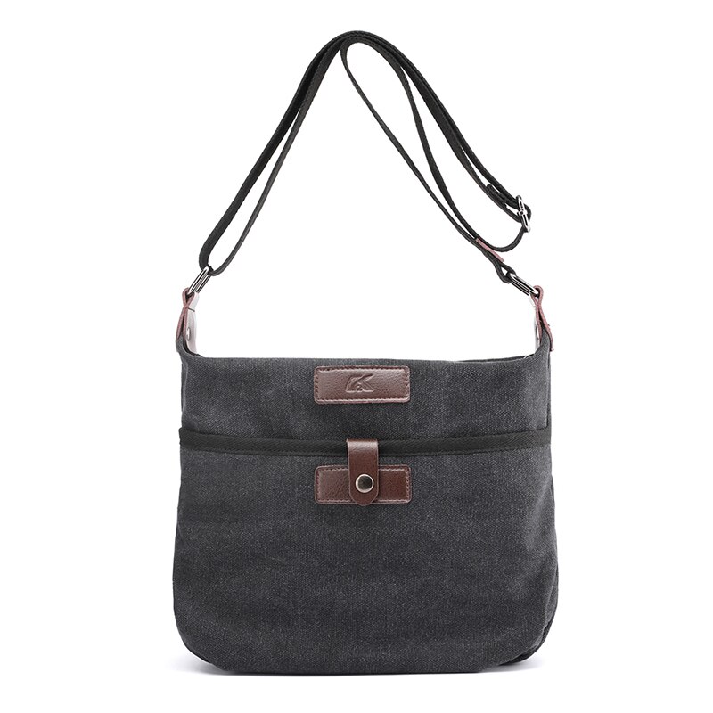 Moda Simples Saco de Ombro Das Senhoras Leveza Macio Saco de Lona Designer de Alta Qualidade Sacos Crossbody Para As Mulheres 2020 Bolsas De Mujer: Black