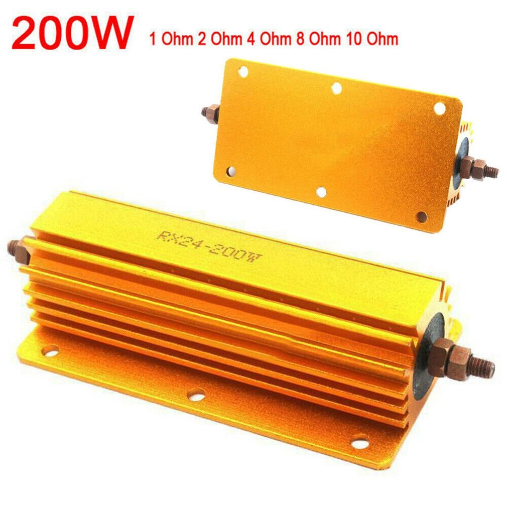 1R 2R 4R 8R 10R 200W Watt Power Metal Weerstand 4 Tube Amp Test Dummy Load Aluminium Shell Power case Draadgewonden Weerstand