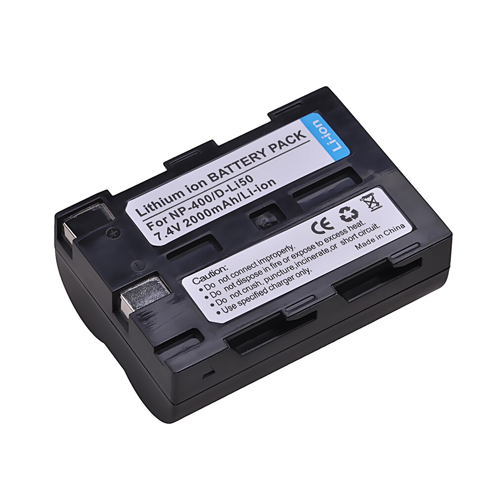 D-Li50 NP-400 NP400 DLi50 Battery for Pentax K10D K20D, Konica Minolta DiMAGE A1, A2, Dynax 5D, 7D, Maxxum 5D, 7D, Sigma SD15