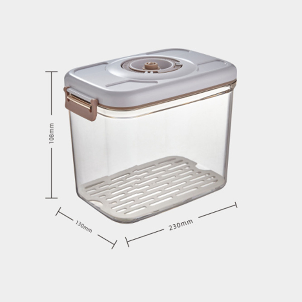Food Vacuum Storage Box Fresh-Keeping Sealed Canister Large Capacity Food Organizer Dispenser for Kitchen Storage Box