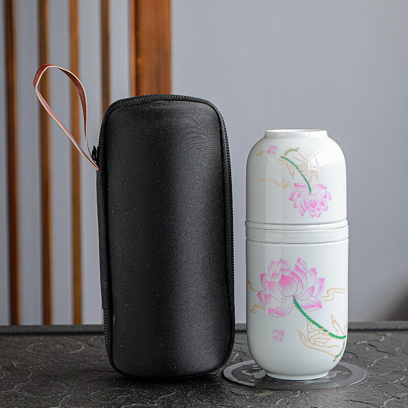 Japanese tea set ceramic tea set tea pot set Portable one pot two cup teapot teacup Ceramic travel tea set kung fu tea set