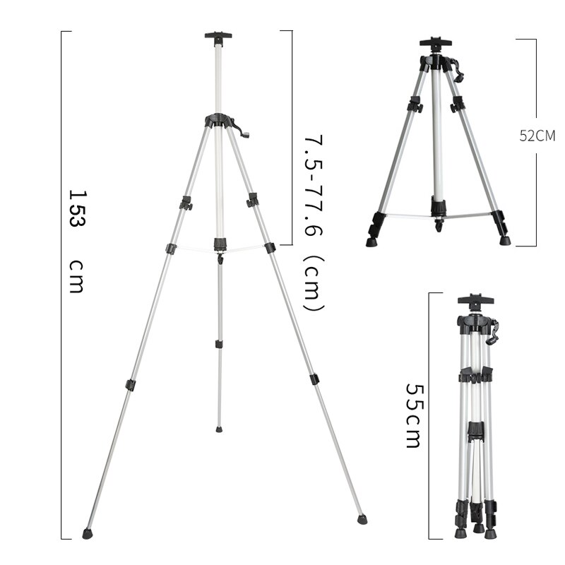 Portable Adjustable Metal Sketch Easel Stand Foldable Travel Easel Aluminum Alloy Easel Sketch Drawing for Artist Art Supplies