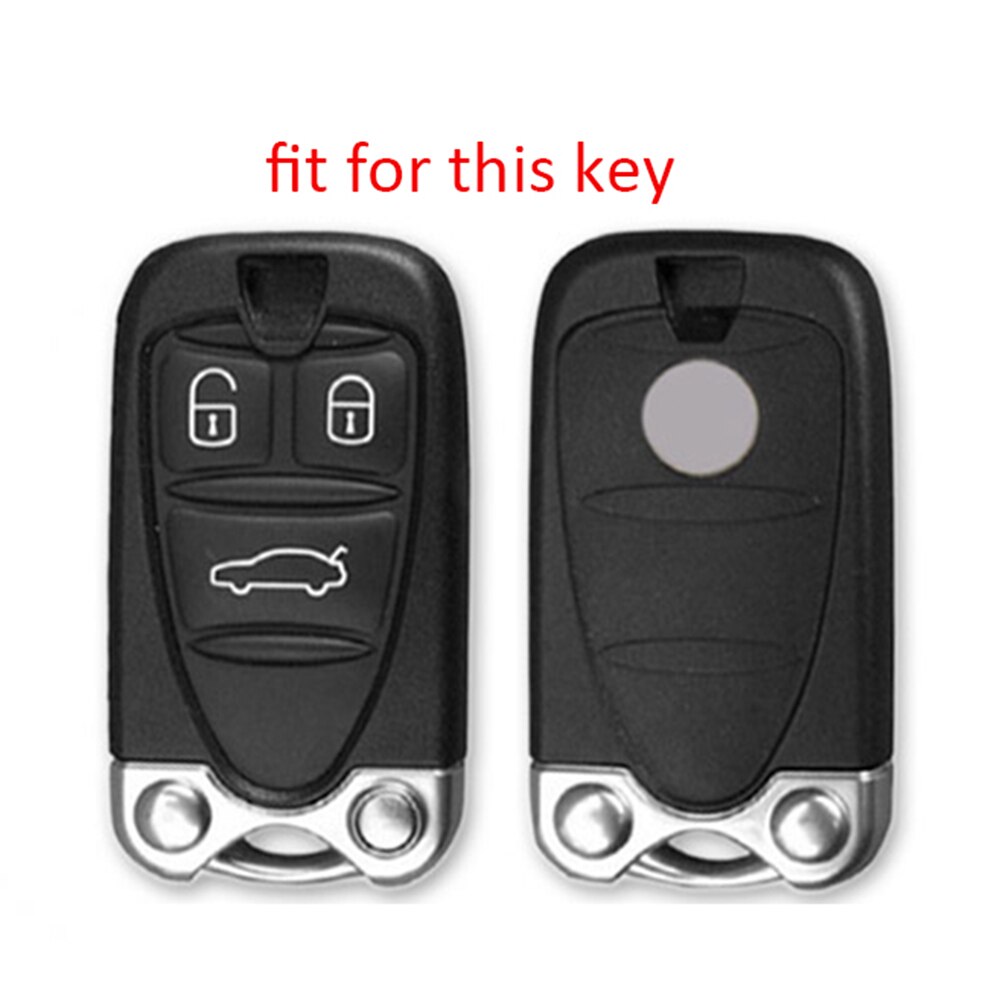 Siliconen Autosleutel Cover Shell Fob Case Voor Alfa Romeo 159 156 Giulietta Brera Spider Gt Giulia Remote Smart Key sleutelhanger Houder