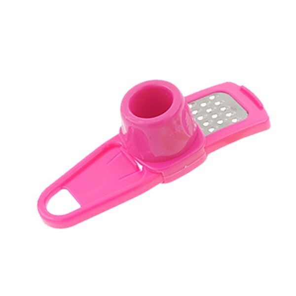 1PC Plastic Ginger Garlic Grinding Tool Magic Garlic Peeler Slicer Cutter Grater Planer Garlic Press Kitchen Cooking Gadgets: Rose