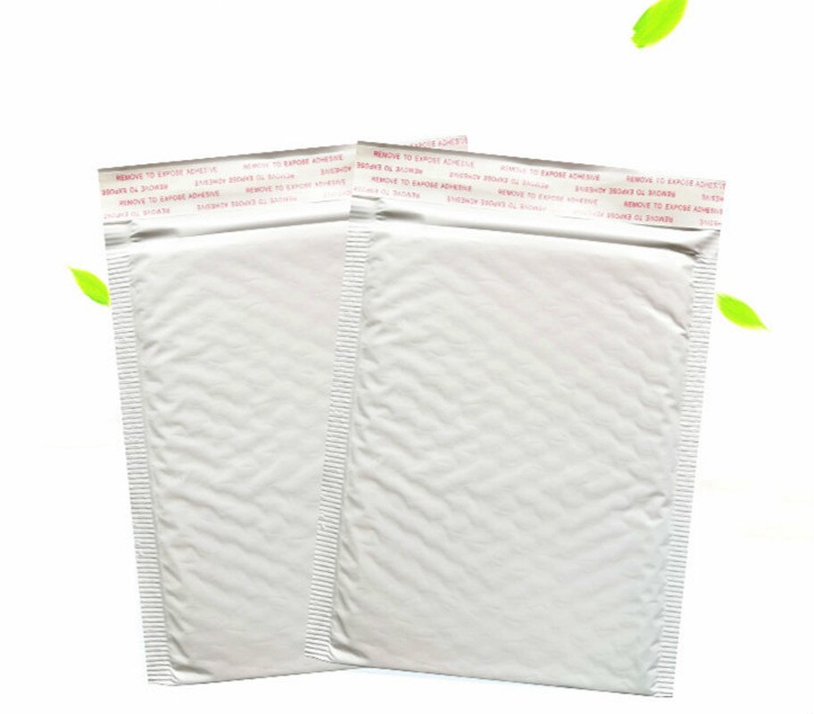 10 teile/los 11*13cm Kunststoff Weiß Schaum Umschlag Tasche Werbungen Aufgefüllte Umschlag mit blasiert Versenden Tasche wickeln Lagerung