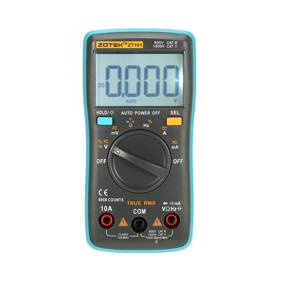 Digital Multimeter Ammeter Voltmeter Resistance Frequency backlight Meter voltage Diode Frequency ZT98 ZT100 ZT101 ZT102