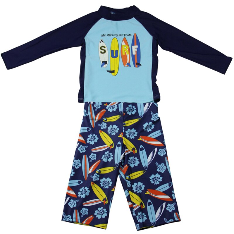 July Sand Boy Swimwear Two Piece Children Boy Swimsuit Bathing Suits Swimming Kids Beach Surfing Wear