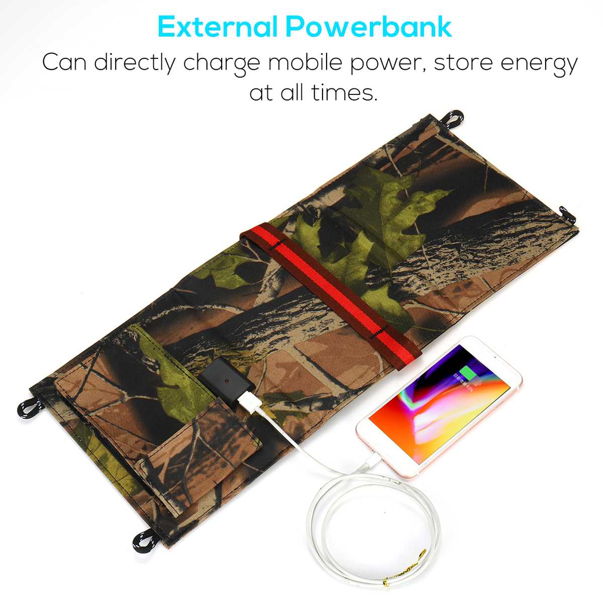 18V 45W High Efficiency Hiking Solar Panel Backpack Foldable Photovoltaic Solar Panel Kit with Type-C Fast Charging Function