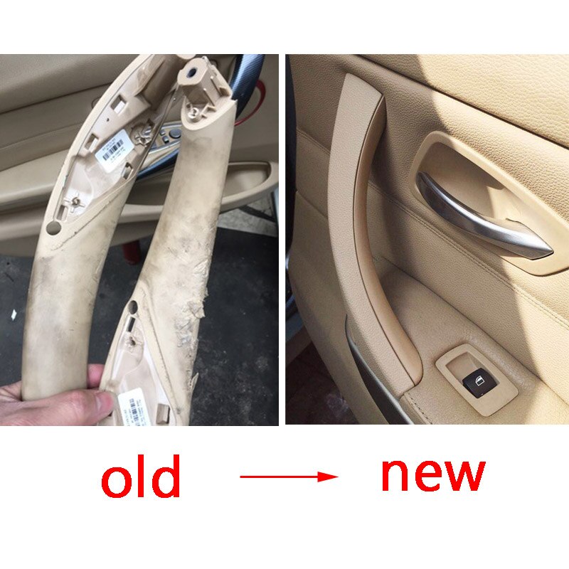 For BMW 3 Series E90 E91 E92 Original Inner Door Handle Panel Pull Trim Black Beige Gray Right Left Cover 2004 Accessories