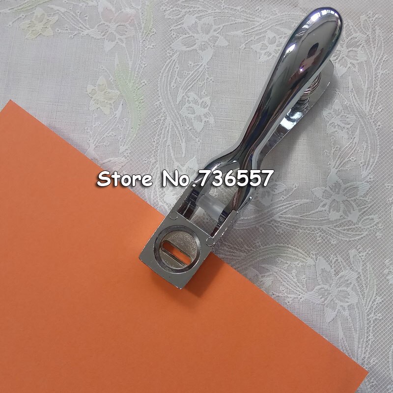 Paper PVC Credentials Hole Making Machine Punch Machine Puncher can Make 3mmx15mm Size Slotted Hole Long Life Use