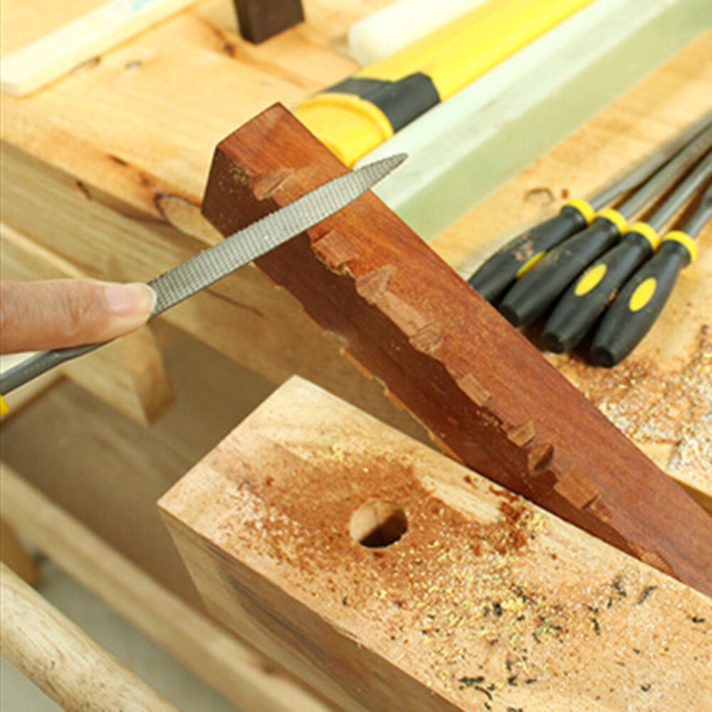 6pcs 140mm Metal Filing Rasp Needle File Wood Carving Tool Woodworking File Hand Tool Set