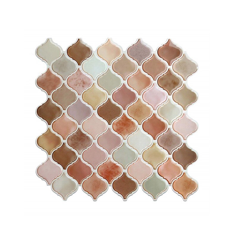 1 sztuk naklejki płytki mozaikowy wzorek samoprzylepne naklejki ścienne na wystrój salonu kuchnia wystrój łazienki 10*10Cm: 2