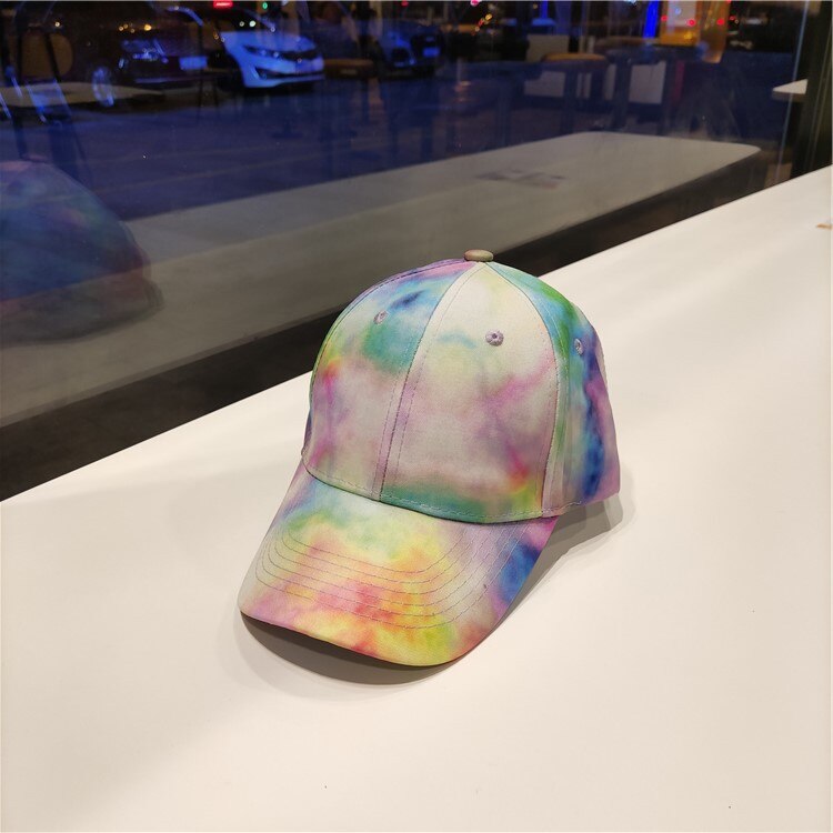 Tie Dye Graffiti Baseball Caps For Men Women&#39;s Kpop Multicolor Irregular Print Snapback Cap Outdoor Streetwear Sun Hat: 09