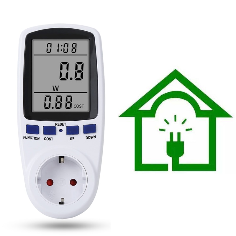 Power Meter Digital Wattmeter Energy EU/US/UK/AU/BR Watt Calculator Monitor Electricity Consumption Measuring Socket Analyzer
