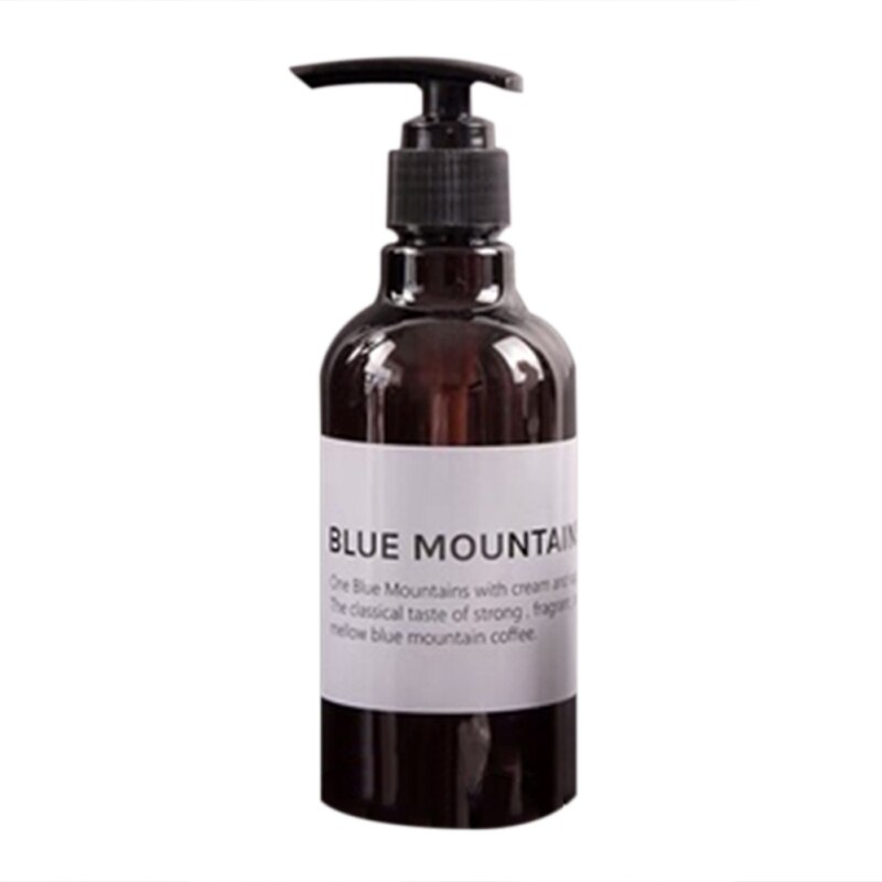 Bouteille de Gel douche rechargeable, Style nordique, 250/500ML, pour shampoing, savon, bouteilles brunes, presse, rangement, maison ou hôtel: C 250ML