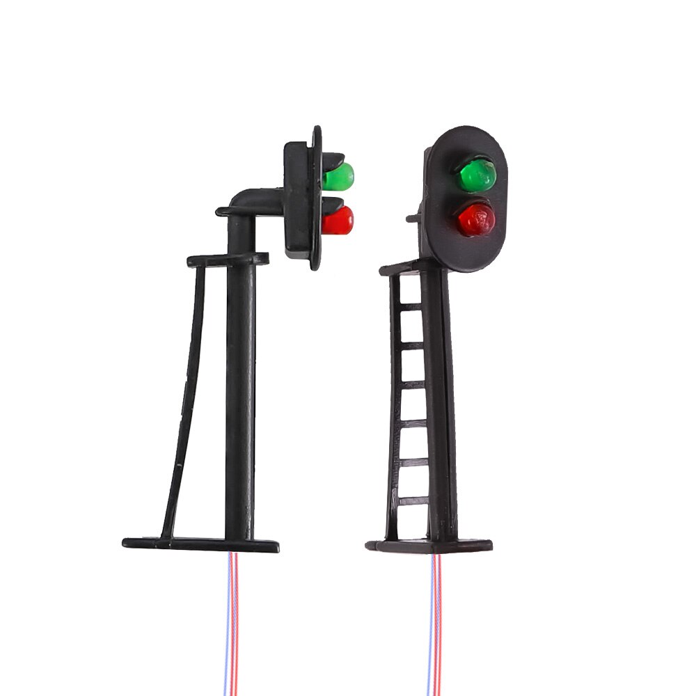 HO 1:87 Scale Mini Traffic Signs Miniature Signal Traffic Lamp Scene Rail For Railway Landscape Layout