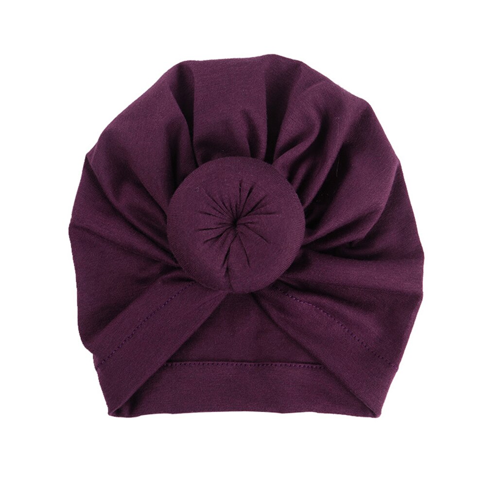 Nova chegada chapéu do bebê inverno macio chapéu de algodão macio turbante nó chapéu unisex cabeça do bebê acessórios elástico envoltório de cabeça meninas chapéu meninos: 02