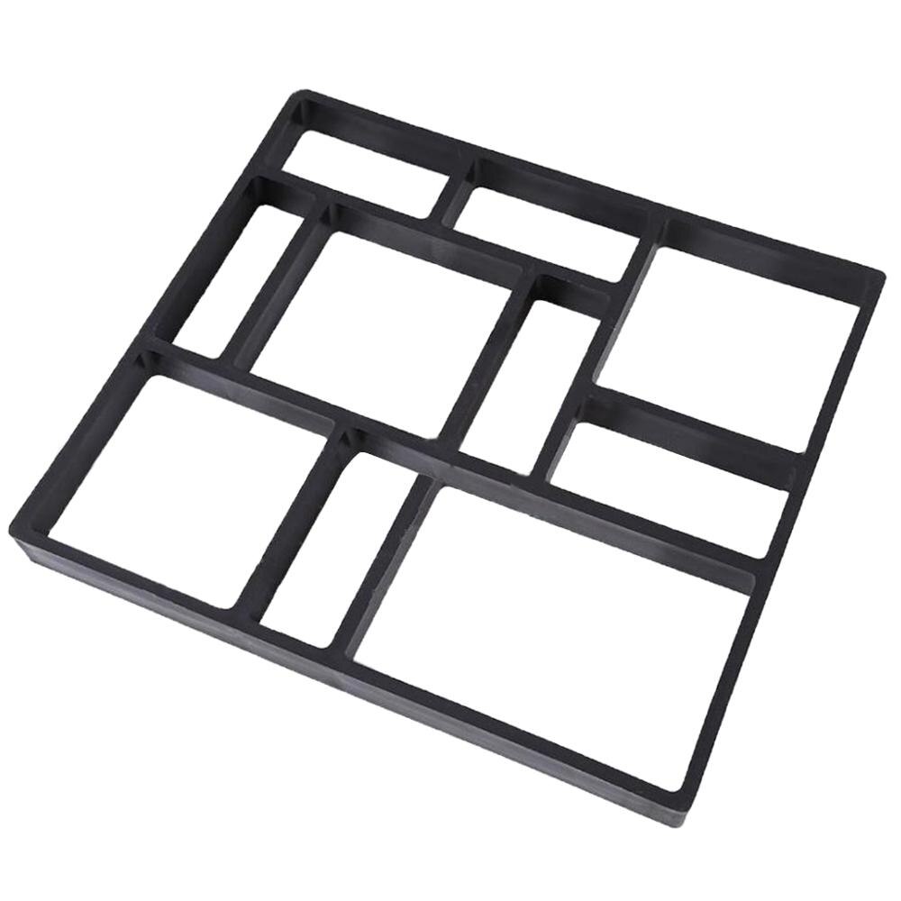 1 pc havestimager støbeform gør-det-selv plastik cement mursten betonstøbeforme havesten vejstøbeform hjem havedekoration tilbehør: C 45 x 40 cm