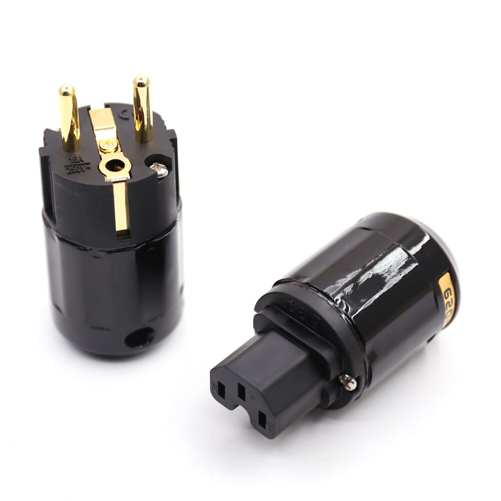 One Pair Hifi Power Plug P029E+C029 EU Power Conne... – Grandado