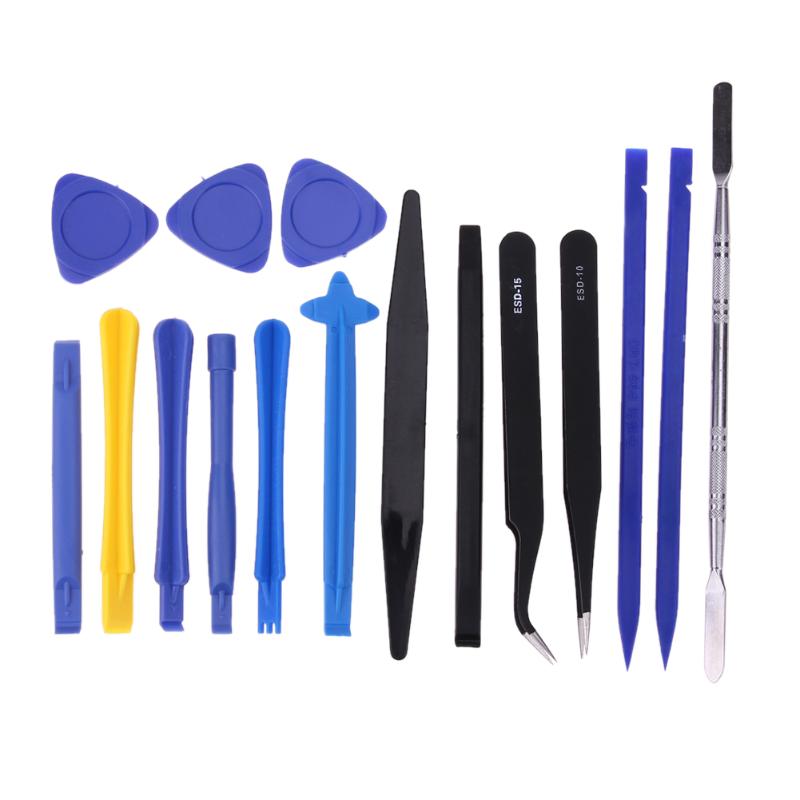 6/10/11/16/25pcs Mobiele Telefoons Reparatie Tool Kit Opening Pry Schroevendraaiers Pincet Cutter gereedschap Set voor iPhone Android Mobiele Telefoons: B