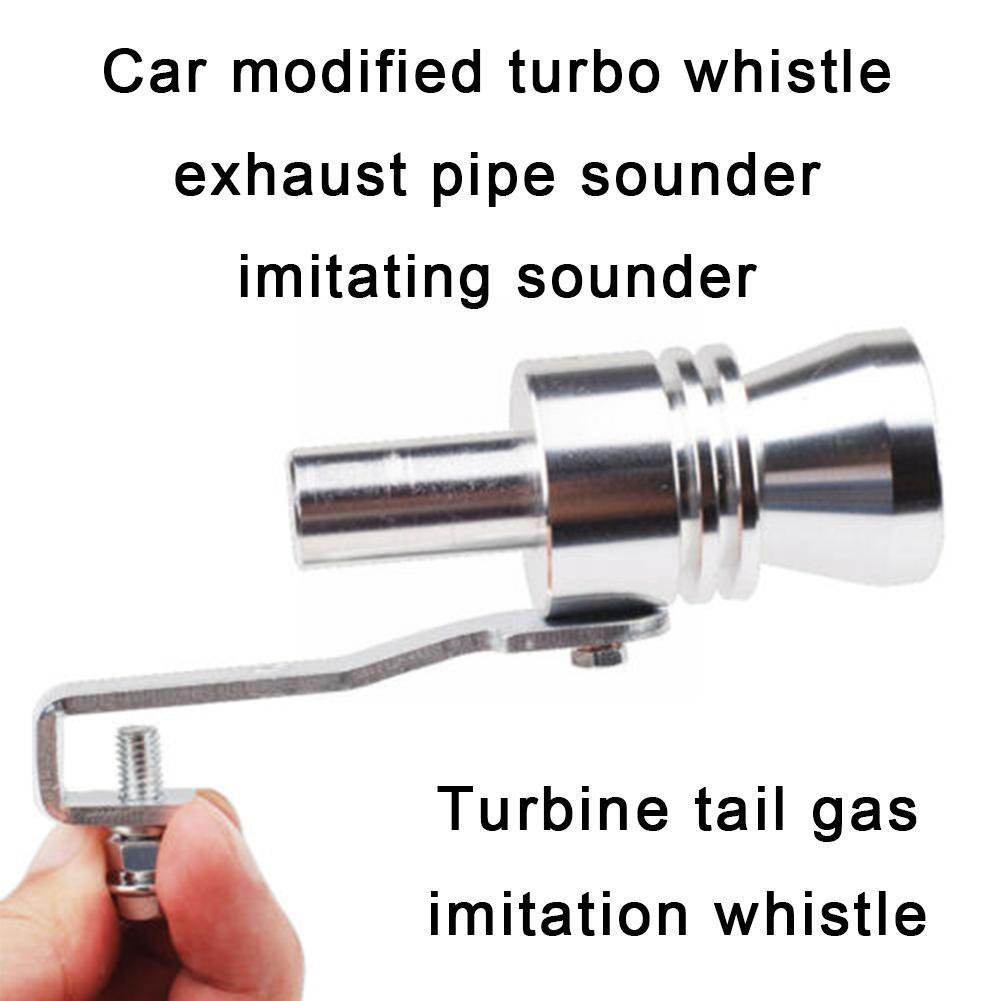 Universal Aluminum Turbo Sound Exhaust Muffler Pipe off Whistle Car Blow Off Whistle valve Simulator Tip Car tail whistler