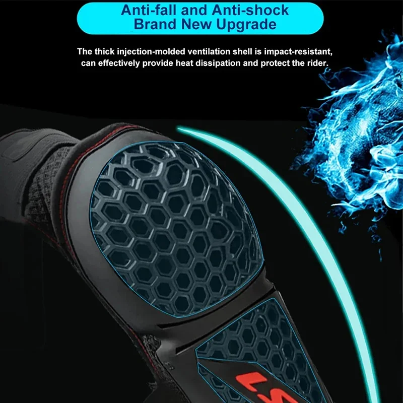 LS2 motorfiets elleboog kniebeschermers motorcross kniebrace mesh motorfiets elleboogbeschermer sport kniebeschermers kruisbeschermingen kniebeschermers