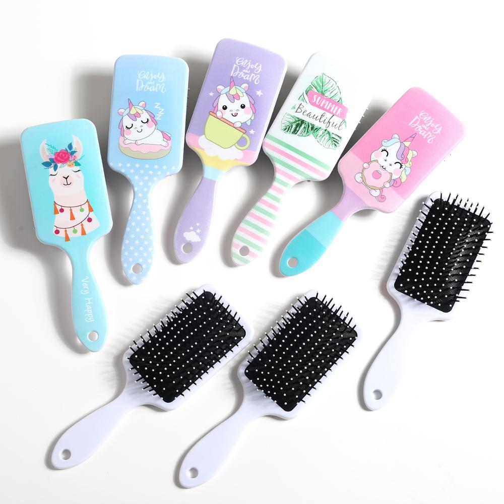 Cartoon printing comb bird cat cartoon hairdressing comb cute plastic comb ice cream air cushion comb