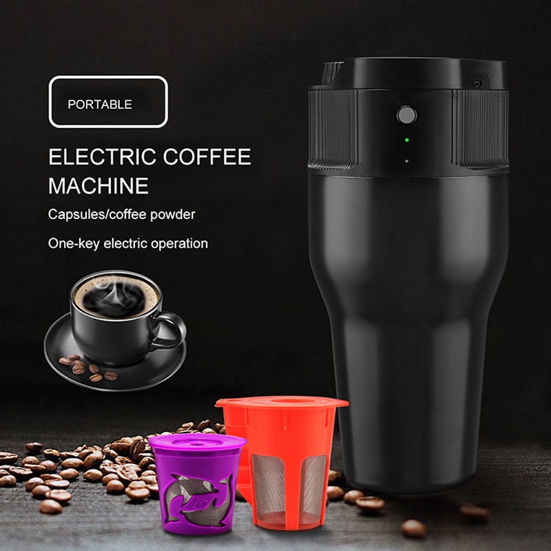 500ML Cycle Extraction Coffee Machine Outdoor Mobile Pot Portable USB Electric Coffee Machine Capsule Coffee Machine