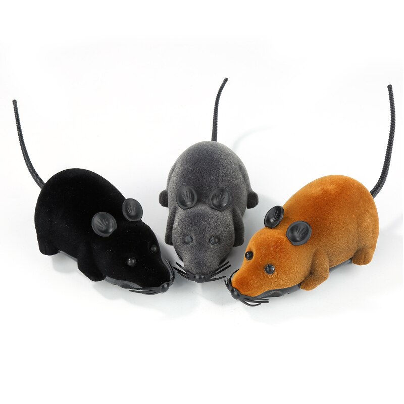 Souris télécommandée à infrarouge pour chat, jouet d&#39;émulation, mouvement mécanique, accessoires pour animaux de compagnie, blague effrayante
