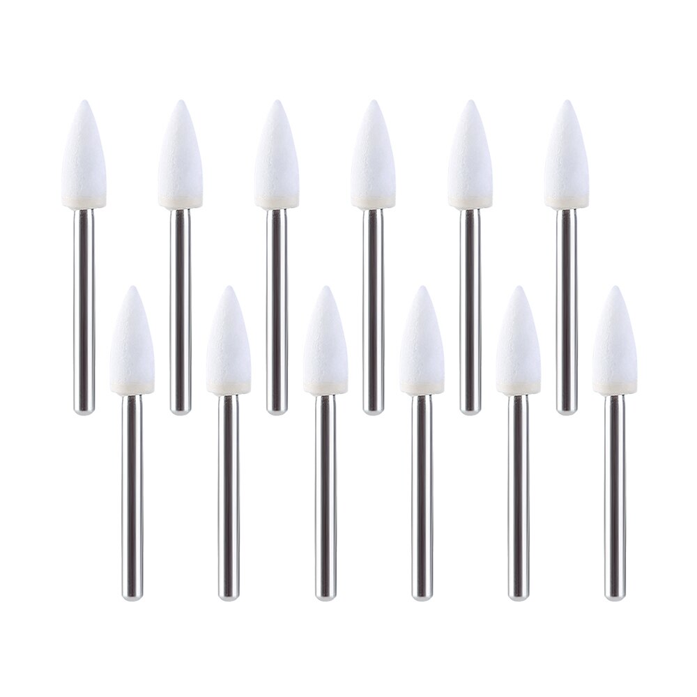 12 Teile/schachtel Zahn Flamme Weiß Stein Polieren FG Bohrer FL2 Abrieb Punkt Bur passen hoch Geschwindigkeit Handstück 1,6mm Zahnarzt werkzeuge: FL2