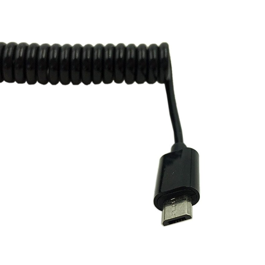 3FT 1M Lente Opgerolde Micro Usb B Naar Mini Usb 5 Pin Mannelijk Adapter Spiraal Kabel