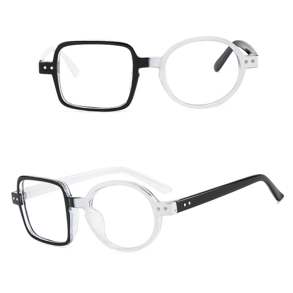 Gafas redondas y cuadradas asimétricas Vintage para hombres y mujeres, gafas de montura óptica de gran tamaño, nueva , 2023