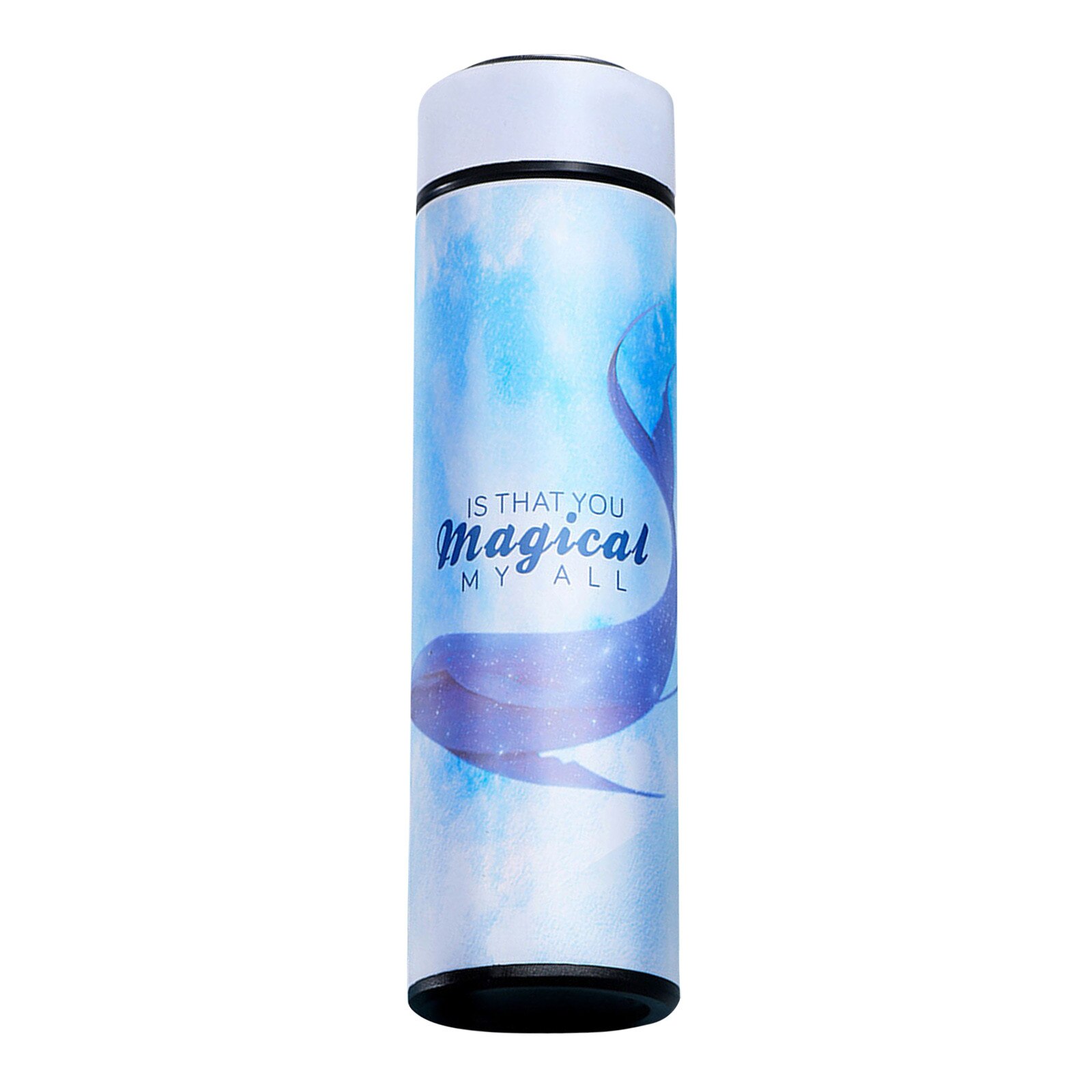Café chá leite viagem caneca balas copo térmico nova moda dupla parede de aço inoxidável frascos vácuo 500ml presentes thermocup: Azul