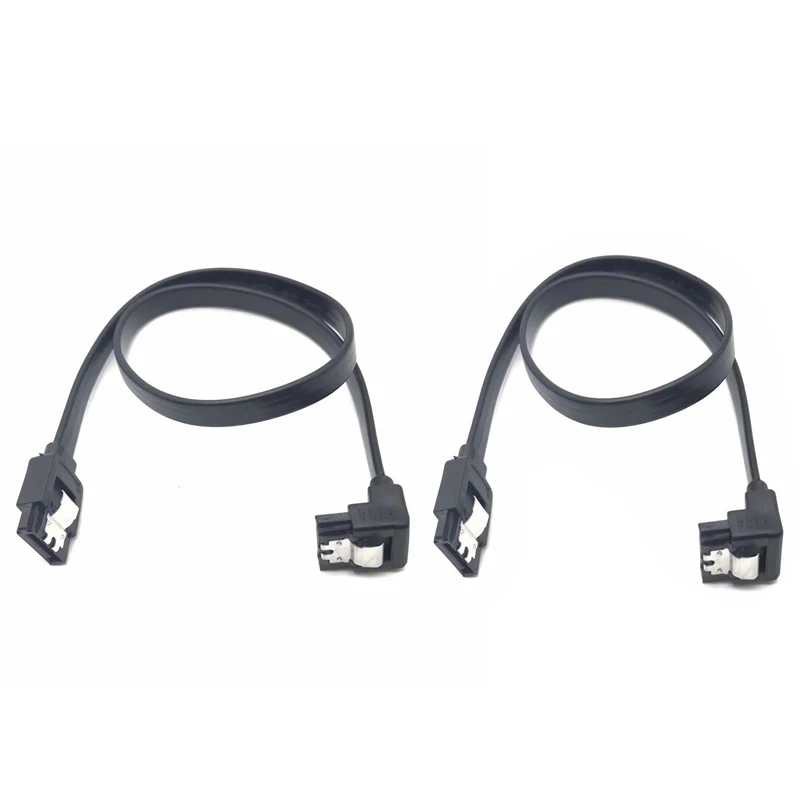 1/2PCS 50CM SATA 3.0 Datakabel High-speed Sata III Kabel Adapter Aansluiting Converter voor SATA HDD SSD CD Drive Schrijver Desktop: Blauw