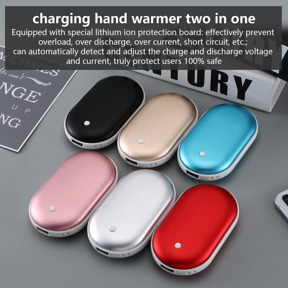 Mini chauffe-main électrique longue vie | 4000/8000mAh, joli modèle de voyage, chauffage des mains, chauffage de la poche, produit chauffant la maison
