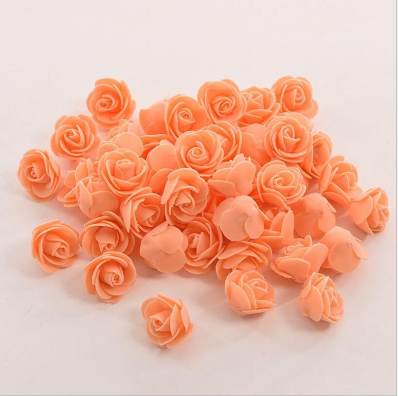 50 STUKS Kunstmatige Bloem Hoofd Handgemaakte DIY Bruiloft Woondecoratie Multi-gebruik PE Foam Rose