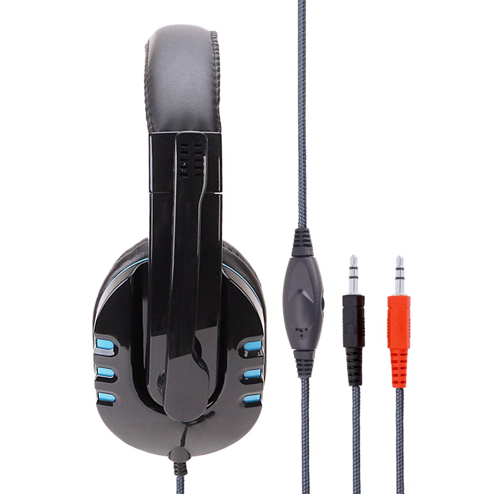 Wired Headset Gamer PC 3.5mm PS4 Headsets Surround Sound & HD Microphone Gaming Overear Laptop Tablet Gamer SY733MV: T1