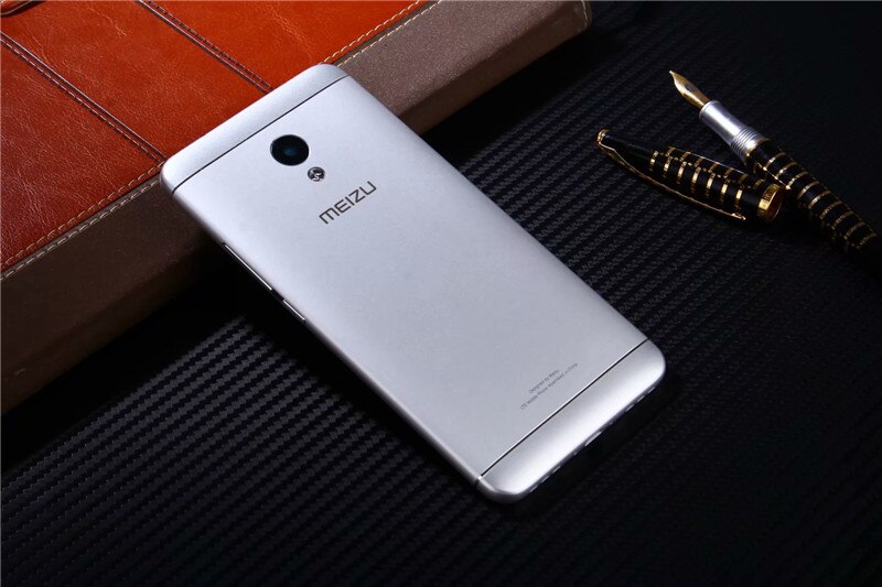 M5S 100% Original Rear Housing Cover For Meizu M5S Mini Metal Back Door Repair Battery Case + Buttons Camera Glass: Silver