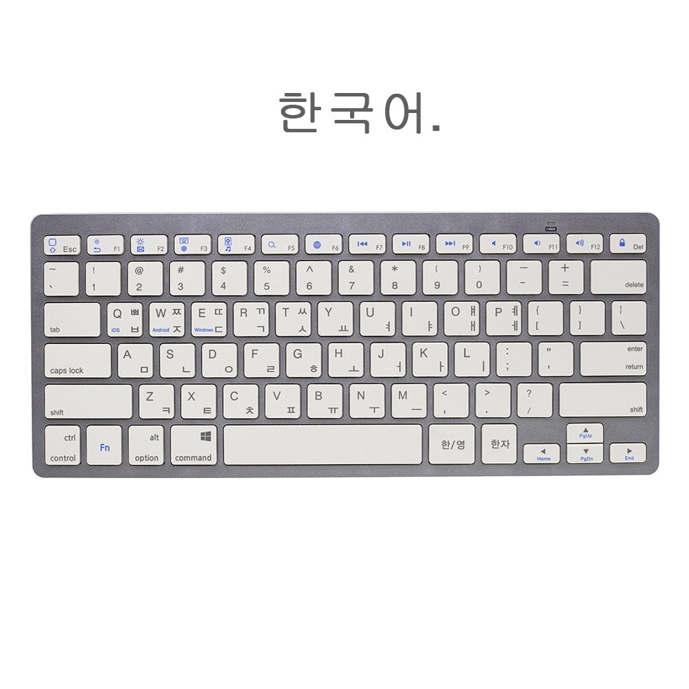Koreaanse Mini Bluetooth Toetsenbord voor Apple iPad Pro, iPad Air, Tabletten Draadloze Toetsenbord voor iMac, macbook Pro, Smart TV