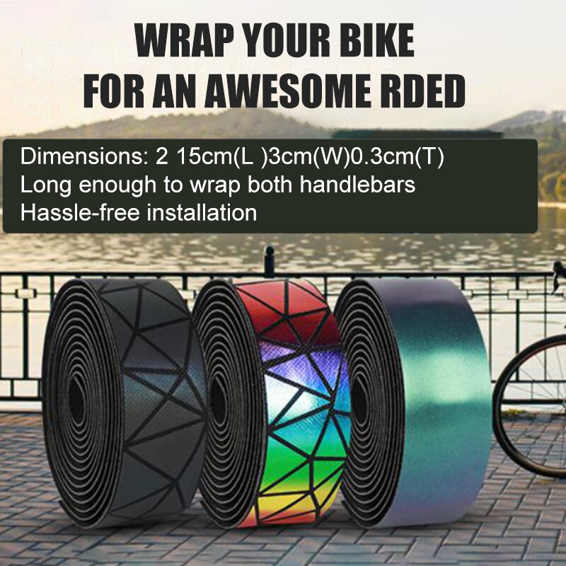 West bike cykel styrtape reflekterende misfarvning landevejscykel cykling bar tape wrap med bar plugs cykel tilbehør